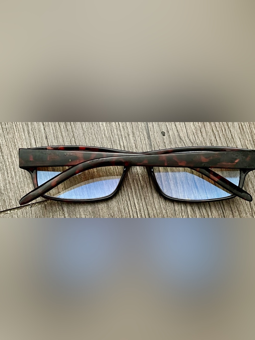 📚 Men's Rectangular Tortoiseshell Frame Reading Glasses 📚 - Picture 3 of 6